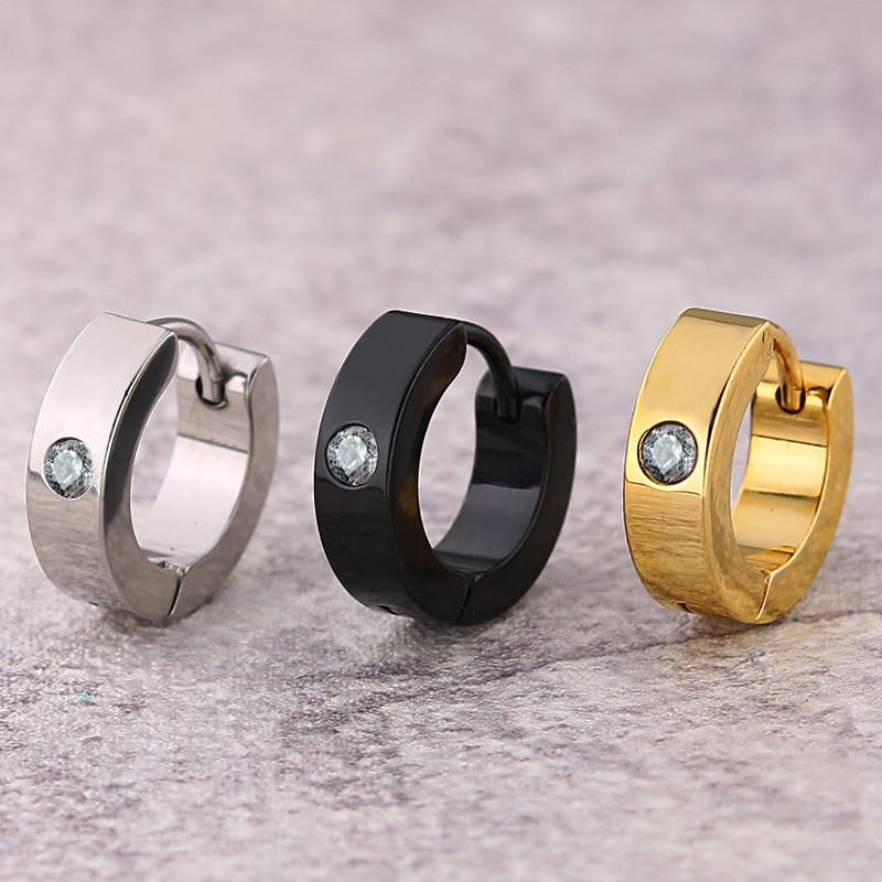 stud classic design zircon earrings fashion round stainless steel ear jewelry party gifts for women girls friends, Golden;silver
stud classic design zircon earrings fashion round stainless steel ear jewelry party gifts for women girls friends, Golden;silver
