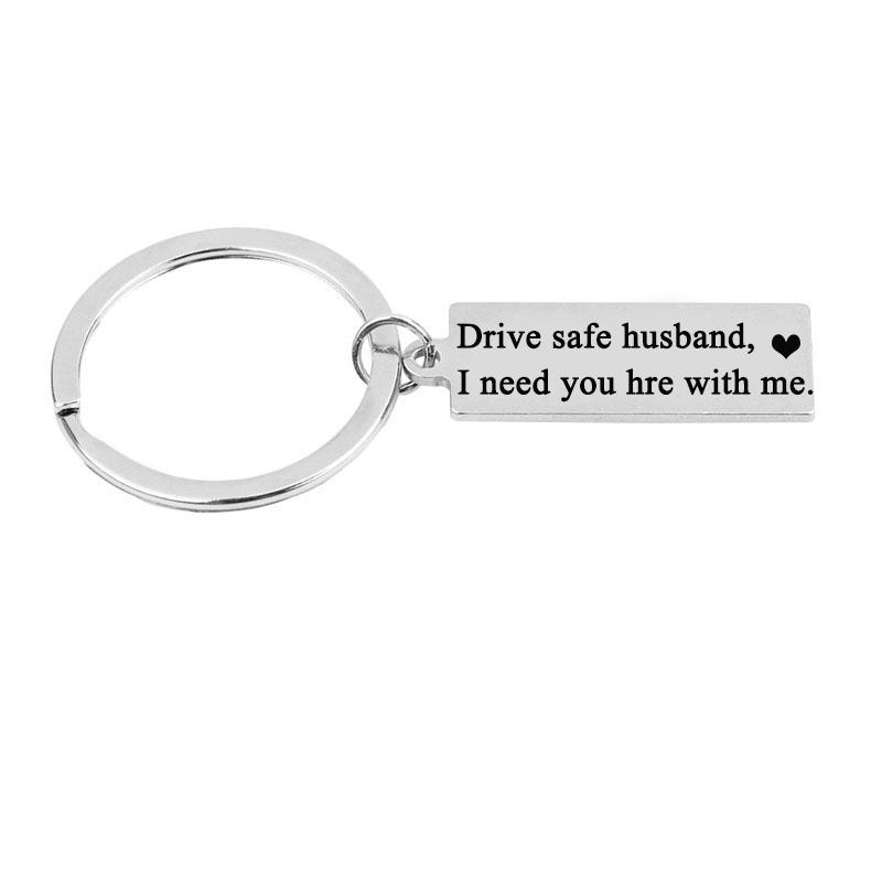 Keychains Custom Keyrings Words Engraved Drive Safe Husband I Need You Here With Me Couple Gift For Family Drop
Keychains Custom Keyrings Words Engraved Drive Safe Husband I Need You Here With Me Couple Gift For Family Drop