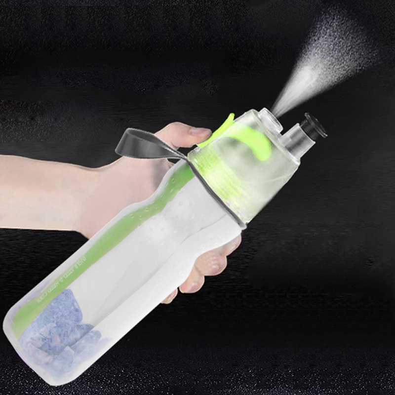 2020 new 17oz Insulated Mist Spray water Drinking & Misting mist Squeeze bicycle Water Bottle Outdoor Sport Hydration BPA Free Free shipping