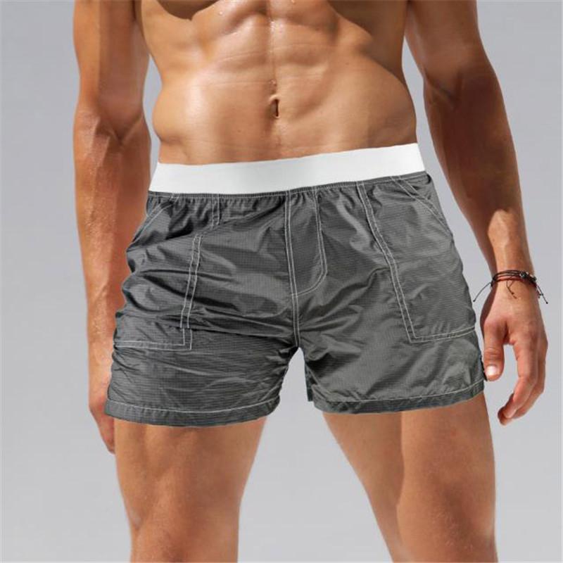 Men Transparent Shorts Bodybuilding Man Summer Gyms Workout Male Breathable Mesh Quick Dry Sportswear Jogger Beach Short Pants Men's
