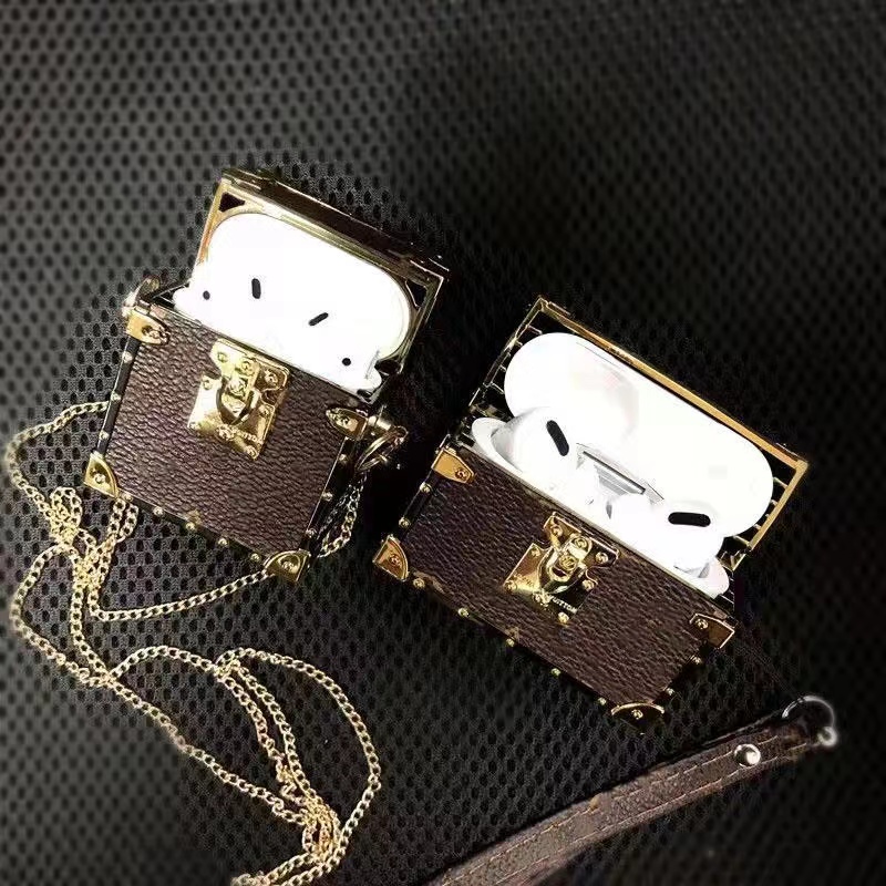 Fashion Earphone Protective Case for Airpods Pro 1 2 Designer Square Letter Printed High Quality Airpod cover Air pod pro cases with Lanyard coque
Fashion Earphone Protective Case for Airpods Pro 1 2 Designer Square Letter Printed High Quality Airpod cover Air pod pro cases with Lanyard coque