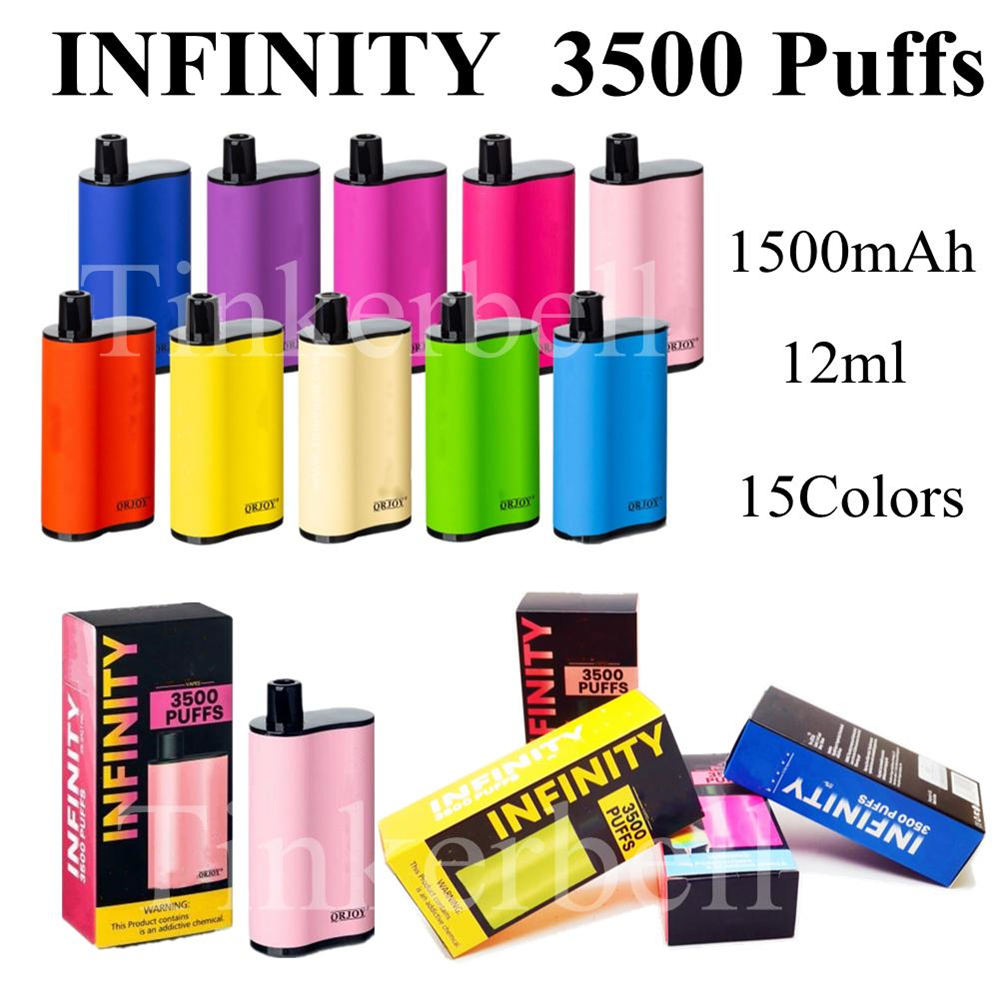 Infinity QRJOY 3500Puffs Disposable Vape E Cigarettes ULTRA 2500puffs 15Colors 12ML 950mAh Battery 5% High Quality Vapors Wholesale Pen EXTRA
Infinity QRJOY 3500Puffs Disposable Vape E Cigarettes ULTRA 2500puffs 15Colors 12ML 950mAh Battery 5% High Quality Vapors Wholesale Pen EXTRA