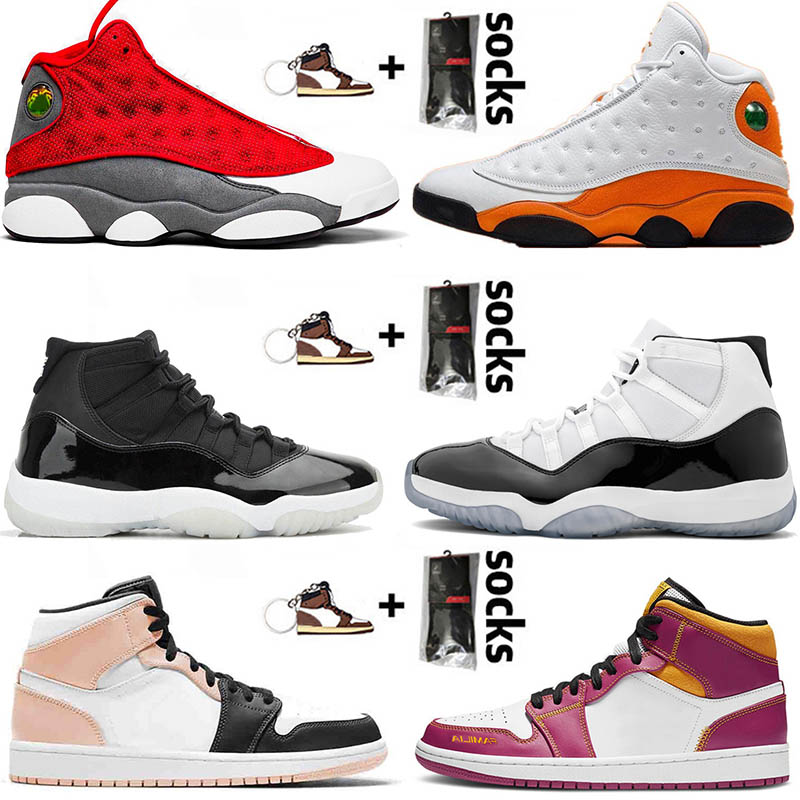 2021 With Socks Jorden Airs Jumpman 1 1s Mens Womens Basketball Shoes Retro Mid Crimson Tint 11s 25th Anniversary 13s Starfish Sneakers Trai
2021 With Socks Jorden Airs Jumpman 1 1s Mens Womens Basketball Shoes Retro Mid Crimson Tint 11s 25th Anniversary 13s Starfish Sneakers Trai