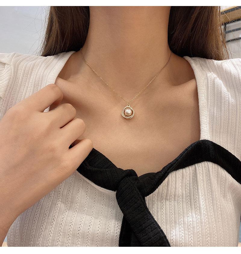 Pendant Necklaces 316L Stainless Steel Bijoux Circle Design Cubic Zirconia Necklace Gold Color Titanium Clavicle Chain Collier, Silver 
Pendant Necklaces 316L Stainless Steel Bijoux Circle Design Cubic Zirconia Necklace Gold Color Titanium Clavicle Chain Collier, Silver
