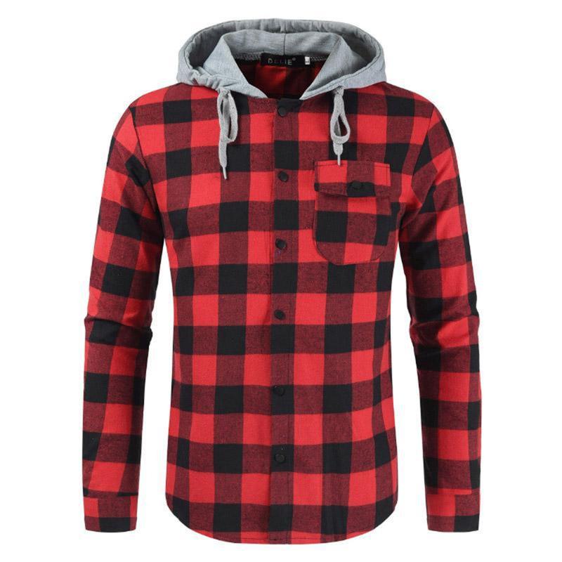 Men's Jackets Plaid Shirt Pockets Decorated Korean Style Casual Hooded Long-sleeved Jacket 2021 Fashion Outwear, Black
Men's Jackets Plaid Shirt Pockets Decorated Korean Style Casual Hooded Long-sleeved Jacket 2021 Fashion Outwear, Black