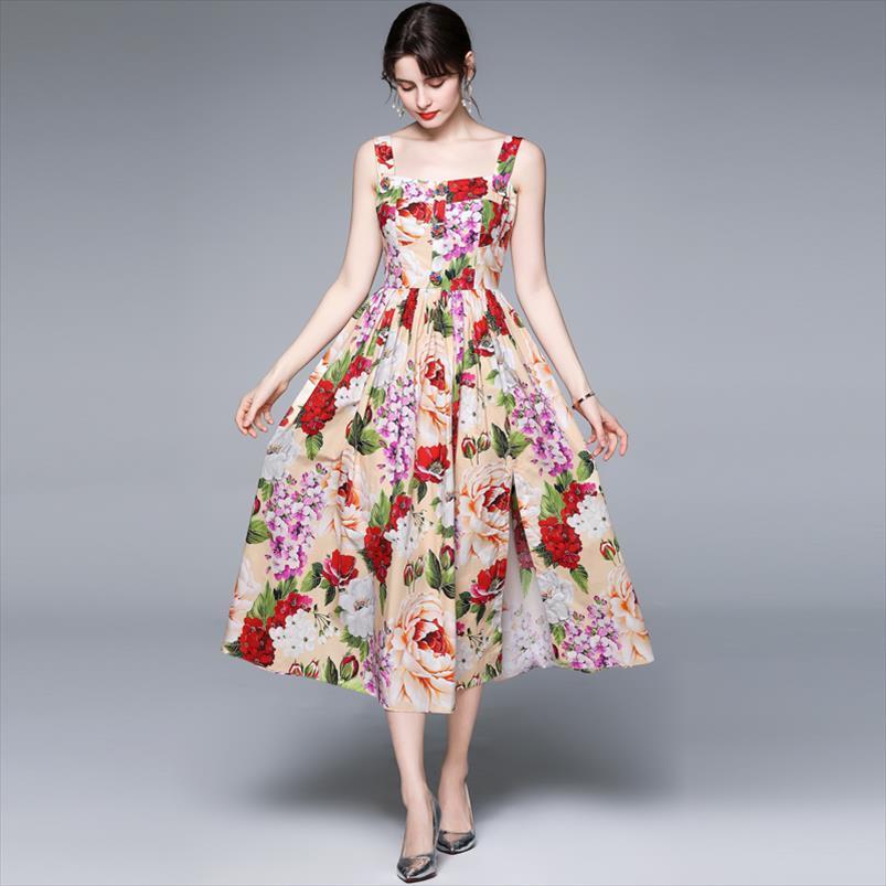 banulin fashion runway summer beading womens dress buttons spaghetti strap gorgeous floral print midi vestidos, Black;gray
banulin fashion runway summer beading womens dress buttons spaghetti strap gorgeous floral print midi vestidos, Black;gray