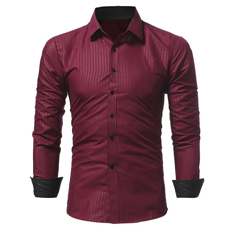2021 Spring and Autumn Fashion New Men's Casual Boutique Hidden Striped Embossed Classic Business Long Sleeve Shirt, White;black
2021 Spring and Autumn Fashion New Men's Casual Boutique Hidden Striped Embossed Classic Business Long Sleeve Shirt, White;black