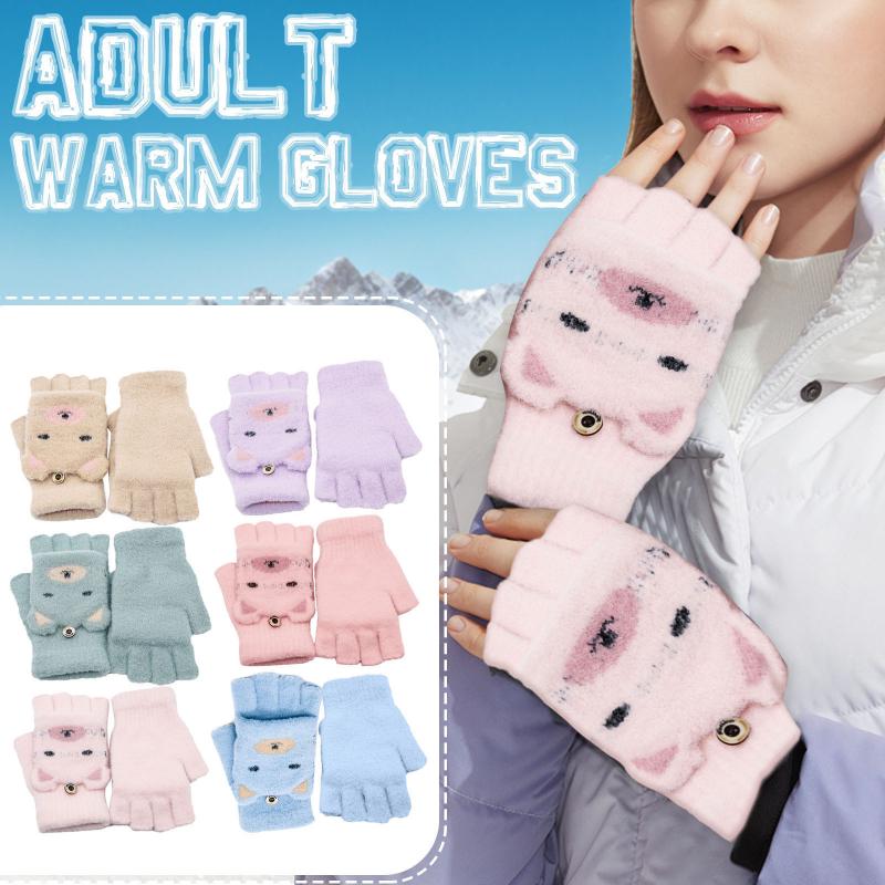 Five Fingers Gloves Winter Women Adult Plus Velvet Thickening Cute Cartoon Point Finger Animal Thicken Warm, Blue;gray
Five Fingers Gloves Winter Women Adult Plus Velvet Thickening Cute Cartoon Point Finger Animal Thicken Warm, Blue;gray