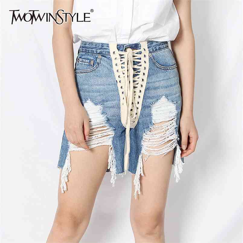 Hole Tassel Denim Shorts For Women High Waist Lace Up Bowknot Streetwear Female Summer Fashion 210521, Blue
Hole Tassel Denim Shorts For Women High Waist Lace Up Bowknot Streetwear Female Summer Fashion 210521, Blue