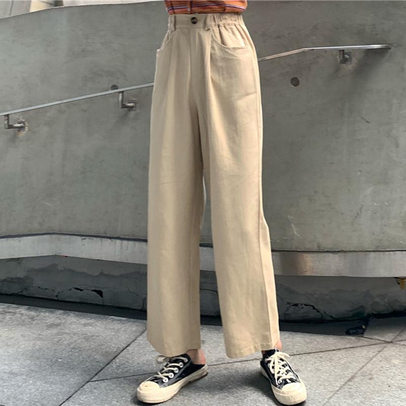Women's Pants & Capris Casual Summer Style High Waist Straight Korean White Clothing Loose Ladies Fashion Brands Black 2021
Women's Pants & Capris Casual Summer Style High Waist Straight Korean White Clothing Loose Ladies Fashion Brands Black 2021