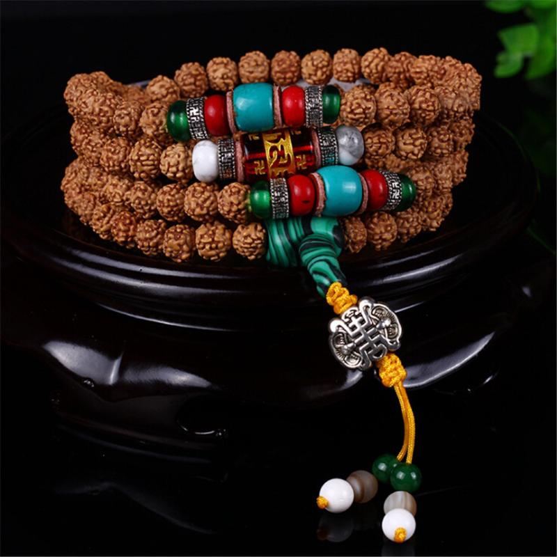 Beaded, Strands Design Tibetan 8mm Polished 5 Petals Natural Rudraksha Bodhi Seed 108 Buddha Bracelet Men And Women Hand Jewelry Wholesale, Black
Beaded, Strands Design Tibetan 8mm Polished 5 Petals Natural Rudraksha Bodhi Seed 108 Buddha Bracelet Men And Women Hand Jewelry Wholesale, Black