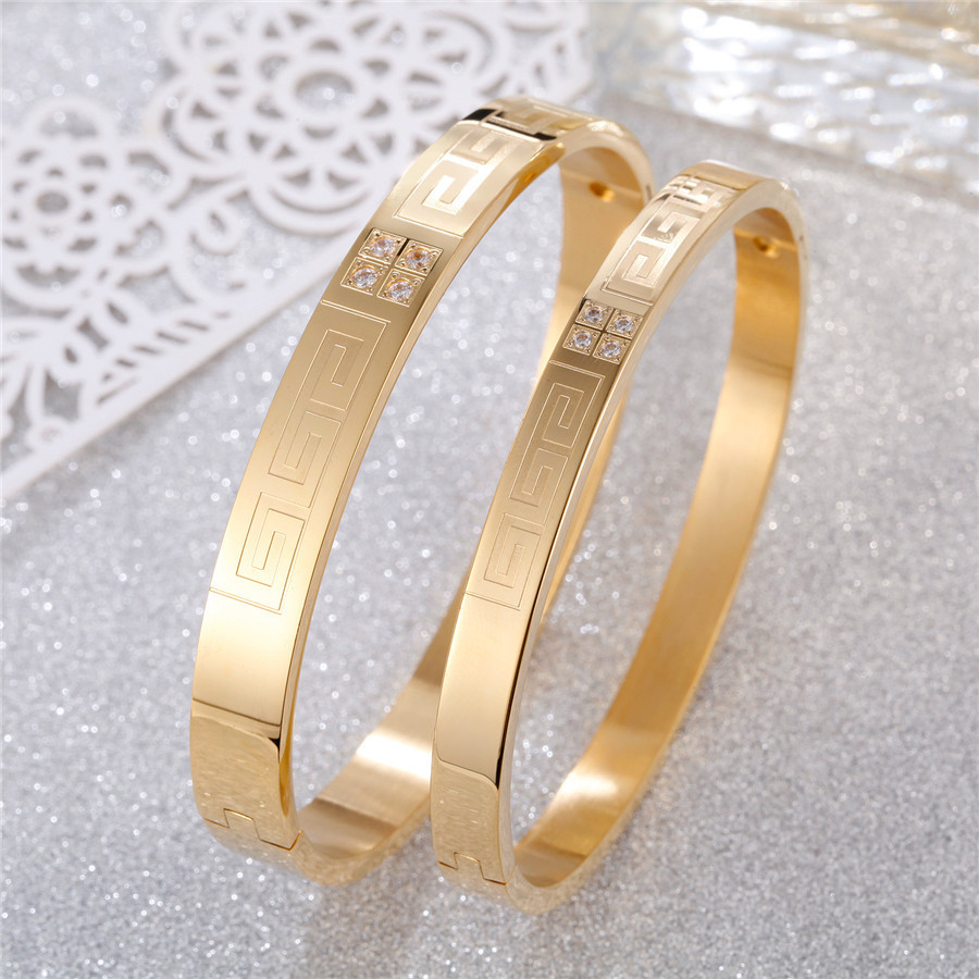 Trendy Stainless Steel Bracelet Bangle For Women Men Yellow Gold Rose Gold Color Girl Lover Fashion Jewelry Accessory
Trendy Stainless Steel Bracelet Bangle For Women Men Yellow Gold Rose Gold Color Girl Lover Fashion Jewelry Accessory