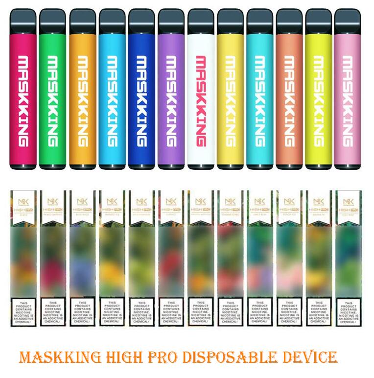 Maskking High Pro Disposable Vape Pen Pod Device starter Kit MK e cigarette 1000 puffs Russsian/English verion Air Bar BANG XXL PUFF ELF Gunnpod
Maskking High Pro Disposable Vape Pen Pod Device starter Kit MK e cigarette 1000 puffs Russsian/English verion Air Bar BANG XXL PUFF ELF Gunnpod