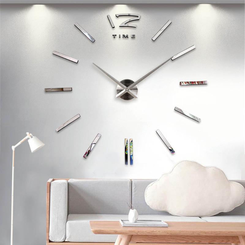 Wall Clocks 3D Clock Modern Design DIY Acrylic Mirror Stickers For Living Room Bedroom Home Decor Quartz Needle Europe Horloge 
Wall Clocks 3D Clock Modern Design DIY Acrylic Mirror Stickers For Living Room Bedroom Home Decor Quartz Needle Europe Horloge