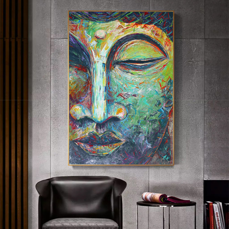 Buddha Peaceful Posters And Prints Canvas Painting Wall Art Pictures For Living Room Religion Home Decor NO FRAME