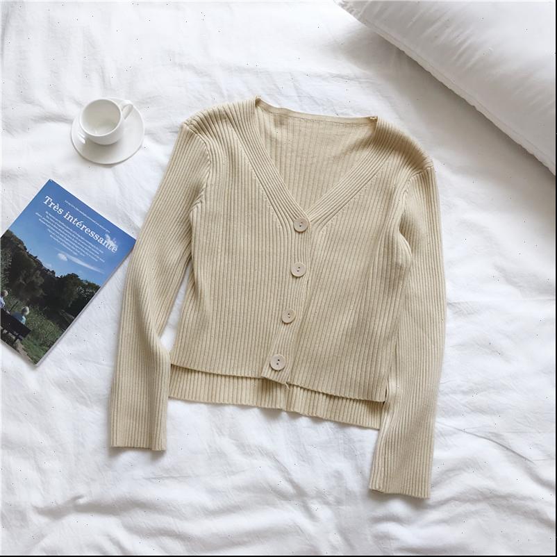 knit cardigan fashion chic short women sweaters v neck long sleeve outer female gd050, White;black
knit cardigan fashion chic short women sweaters v neck long sleeve outer female gd050, White;black