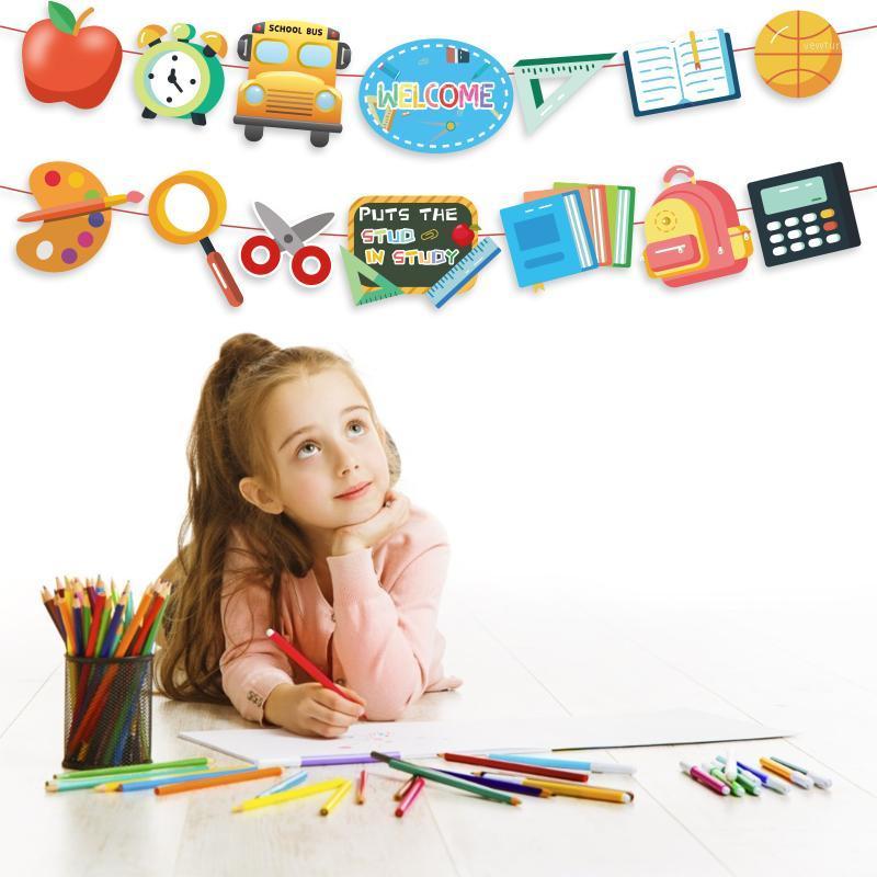 Party Decoration Kids School Season Welcome Back To Paper Stationery Ruler Pencil Sharpener Hanging Banner Flag Bunting
Party Decoration Kids School Season Welcome Back To Paper Stationery Ruler Pencil Sharpener Hanging Banner Flag Bunting