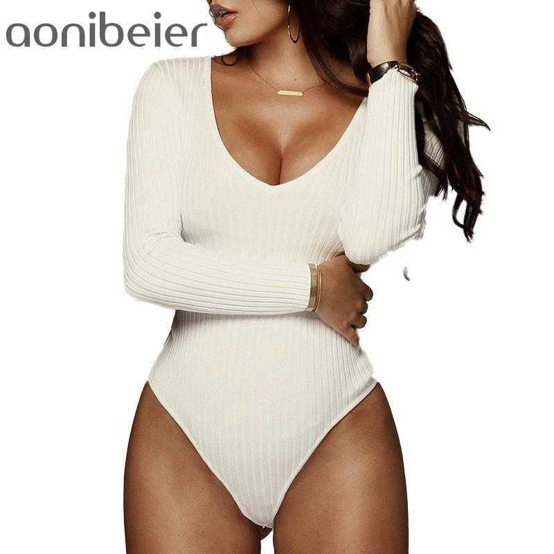 Aonobeier Deep V Neck Bodysuit Women Skinny Body Suit Long Sleeve Autumn Sexy Plunge knitted Jumpsuit Rompers 210604, Red
Aonobeier Deep V Neck Bodysuit Women Skinny Body Suit Long Sleeve Autumn Sexy Plunge knitted Jumpsuit Rompers 210604, Red