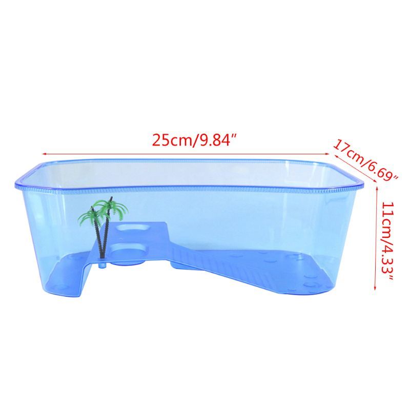 Reptile Vivarium Box Shield Path With Coasts Ramp Tank Breeding Food Tool