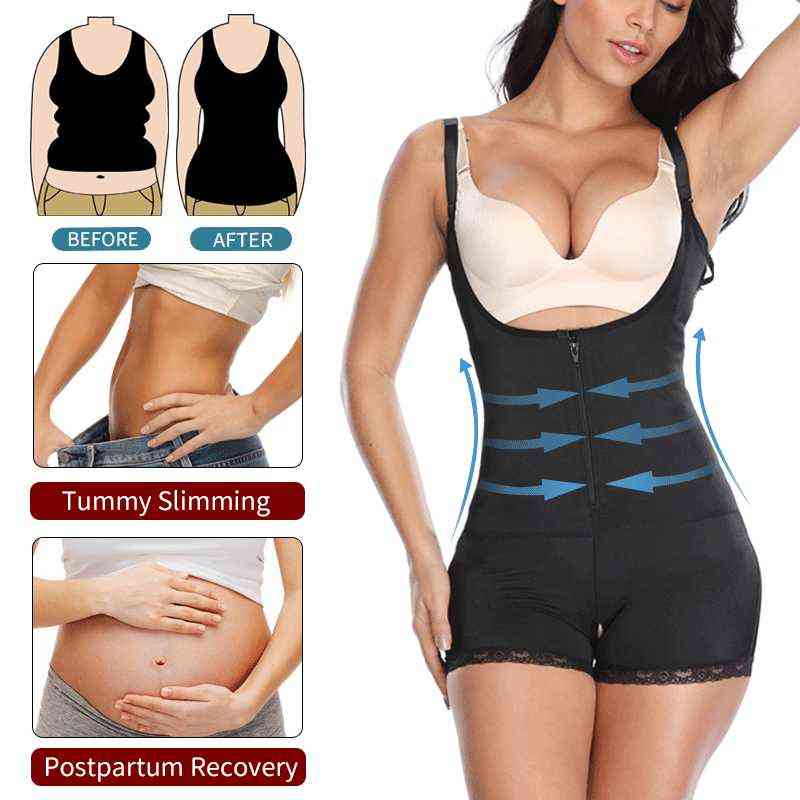 Miss Moly Latex Full Body shaper Modeling Shapewear Waist Cincher Underbust Bodysuit Jumpsuit Pants Zipper Slimming Corset 211112