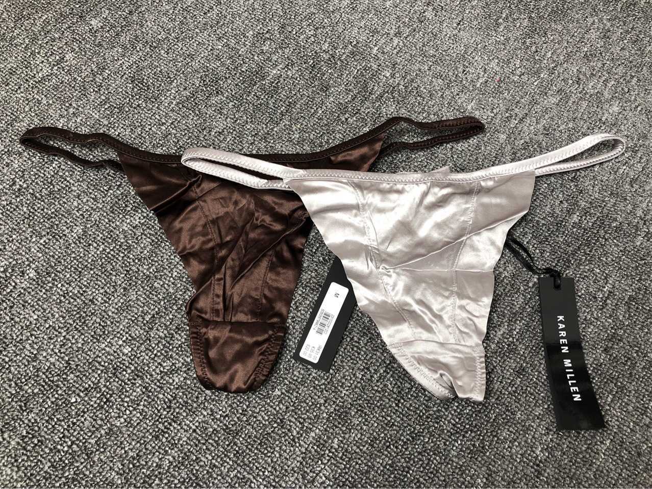 Women' underwear sexy thong temptation cotton crotch autumn and winter color low waist, Brown
Women' underwear sexy thong temptation cotton crotch autumn and winter color low waist, Brown