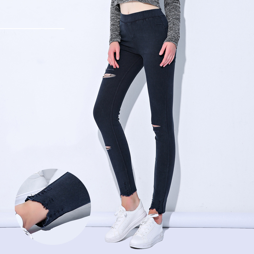 2011yesello plus size -5xl summer hole ripped jeans women jeggings cool denim high waist skinny jeans pants pencil trousers black, Blue
2011yesello plus size -5xl summer hole ripped jeans women jeggings cool denim high waist skinny jeans pants pencil trousers black, Blue