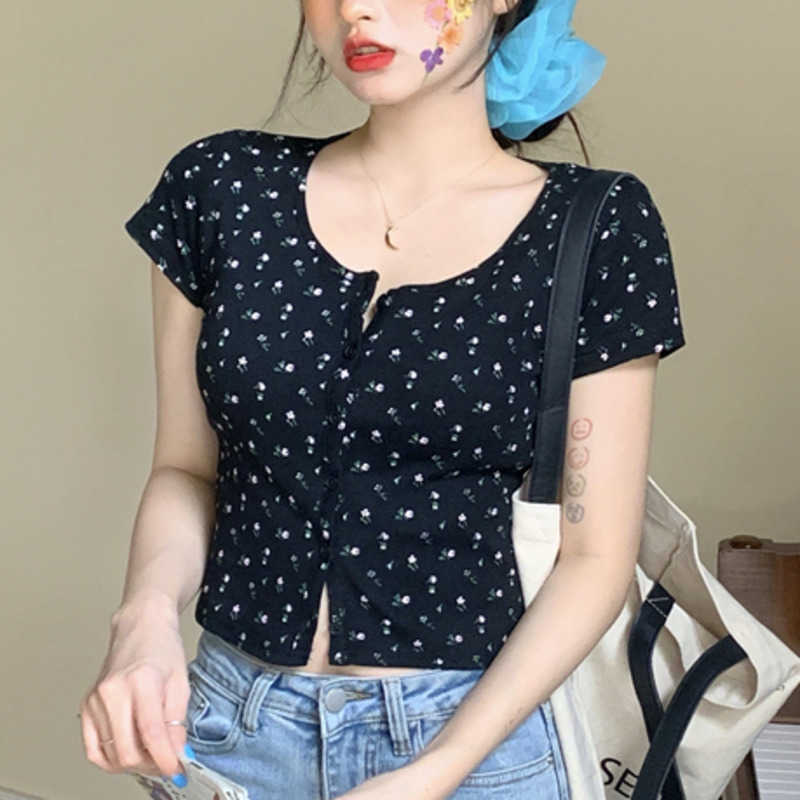 WOMENGAGA Floral Summer Top's Black Short Navel Tshirt Top Sleeve T Shirt Round Neck Tees GR9O 210603, White flowers
WOMENGAGA Floral Summer Top's Black Short Navel Tshirt Top Sleeve T Shirt Round Neck Tees GR9O 210603, White flowers