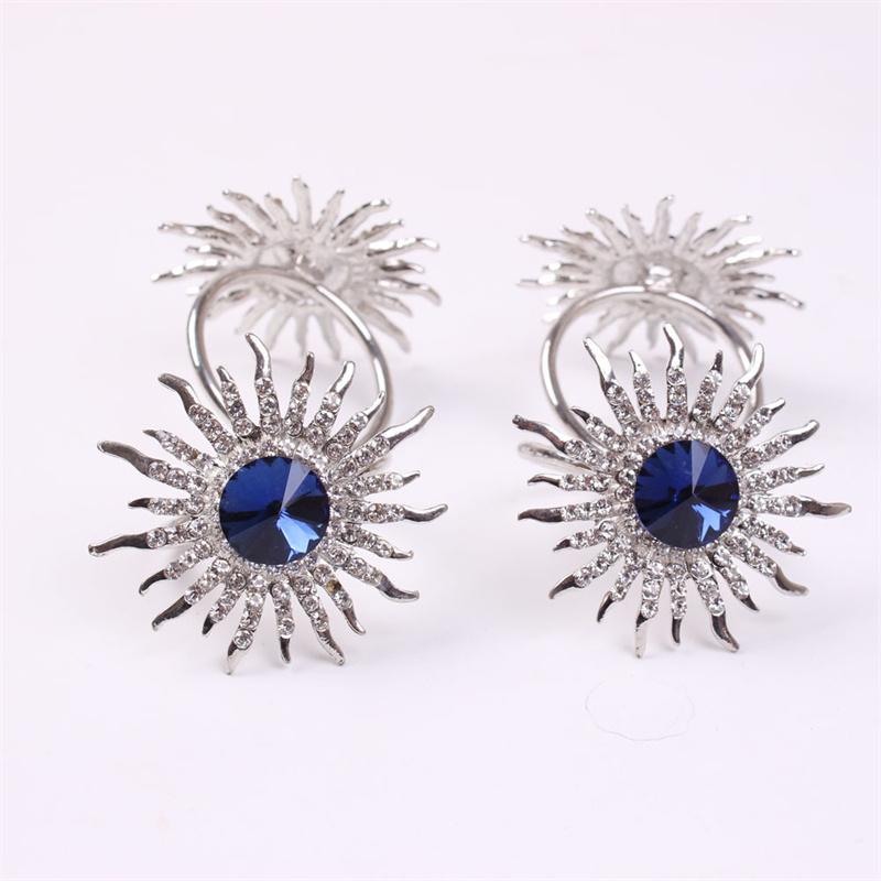 Bling Blue Napkin Ring Holder Diamond