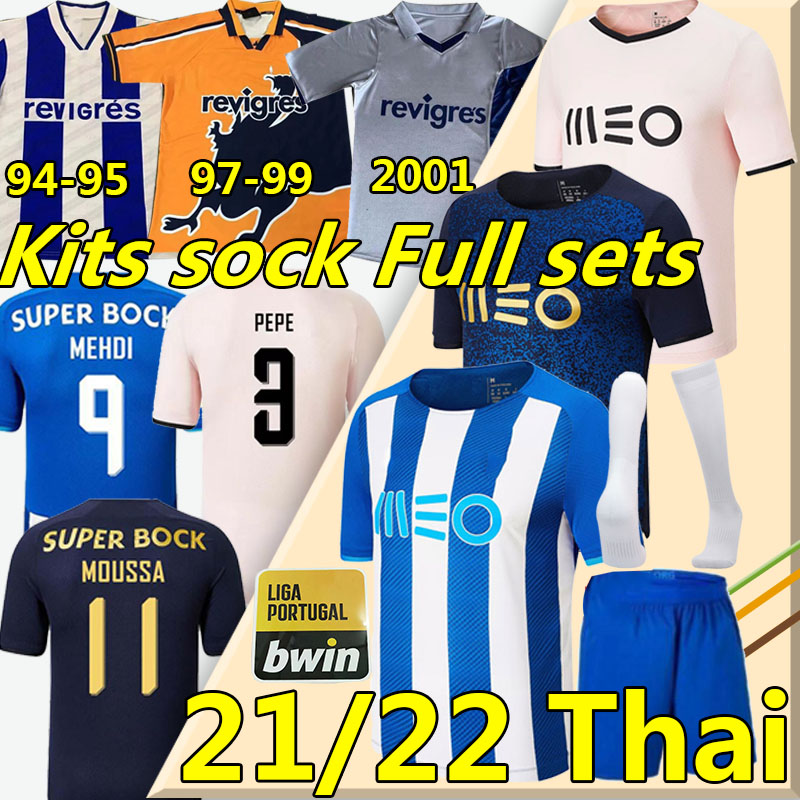 2021 2022 Oporto soccer jerseys PEPE MOUSSA SÉRGIO OLIVEIRA MEHDI LUIS DÍAZ MATHEUS EVANILSON football shirt Retro Jersey 1994 95 97 99 00 01 Men+Kids kit set, 21-22 away kit
2021 2022 Oporto soccer jerseys PEPE MOUSSA SÉRGIO OLIVEIRA MEHDI LUIS DÍAZ MATHEUS EVANILSON football shirt Retro Jersey 1994 95 97 99 00 01 Men+Kids kit set, 21-22 away kit