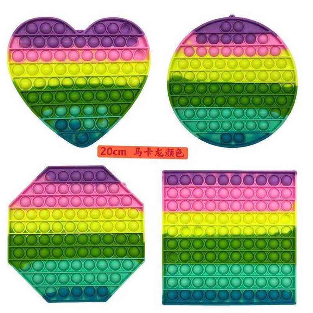 20cm Makaron Colors Rainbow Fingertip Fidget Puzzle Toys Board Game Push Bubble Large Anti Stress Sensory Decompression Toys G65WEXU
20cm Makaron Colors Rainbow Fingertip Fidget Puzzle Toys Board Game Push Bubble Large Anti Stress Sensory Decompression Toys G65WEXU