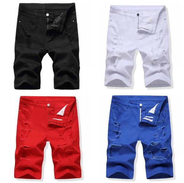 fashion arrivals men denim shorts Distress Ripped Destroyed black white short jeans mans trousers, White;black
fashion arrivals men denim shorts Distress Ripped Destroyed black white short jeans mans trousers, White;black