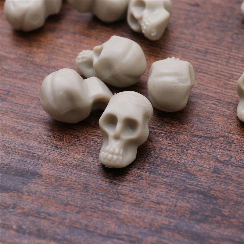 50pcs Simulation Skull Model Toys Modern Mini Skull Home Decoration Funny Model Toys Collection Miniatures Model