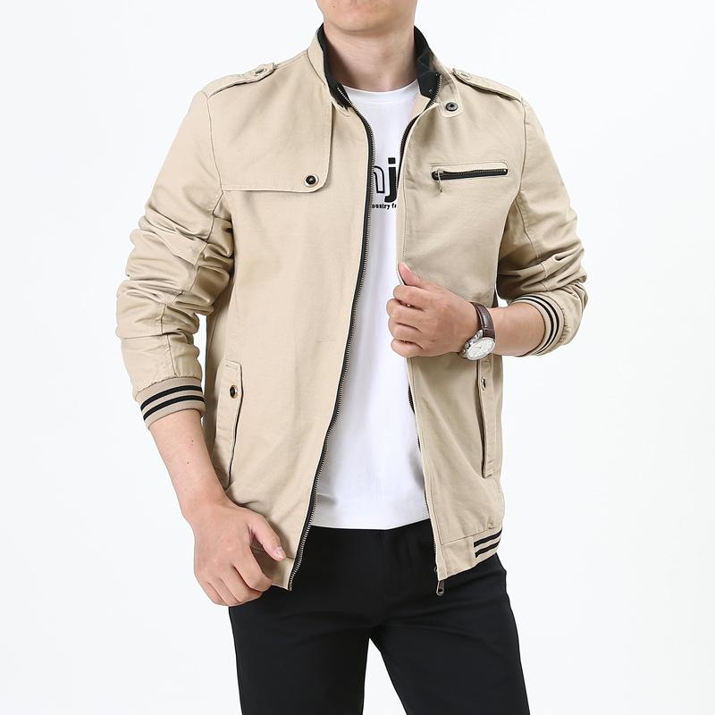 Spring Autumn Casual Fashion Bomber Jacket Men Streetwear Mens Basic Jackets And Coats Windbreaker Man Clothes Clothing Coat Men's