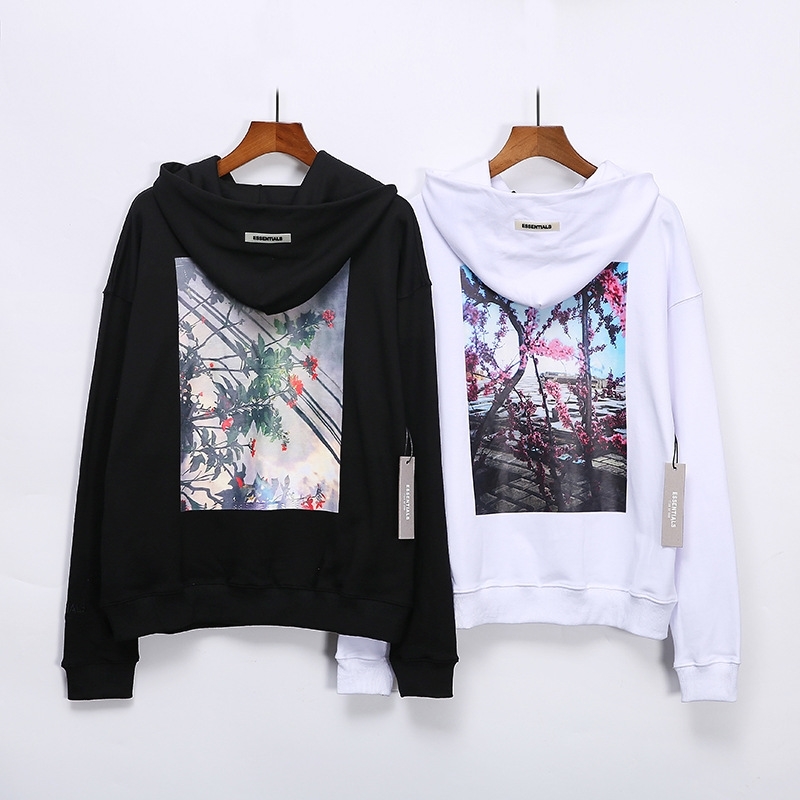 Fashion hip hop fashion brand fog double thread essentials plant flower printed pure cotton Hoodie, Black
Fashion hip hop fashion brand fog double thread essentials plant flower printed pure cotton Hoodie, Black