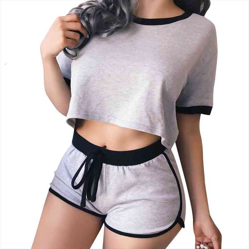 short sleeve round collar womens sleepwears with shorts pajamas set comfortable casual sleepwear home suit pijama feminino, Black;red
short sleeve round collar womens sleepwears with shorts pajamas set comfortable casual sleepwear home suit pijama feminino, Black;red