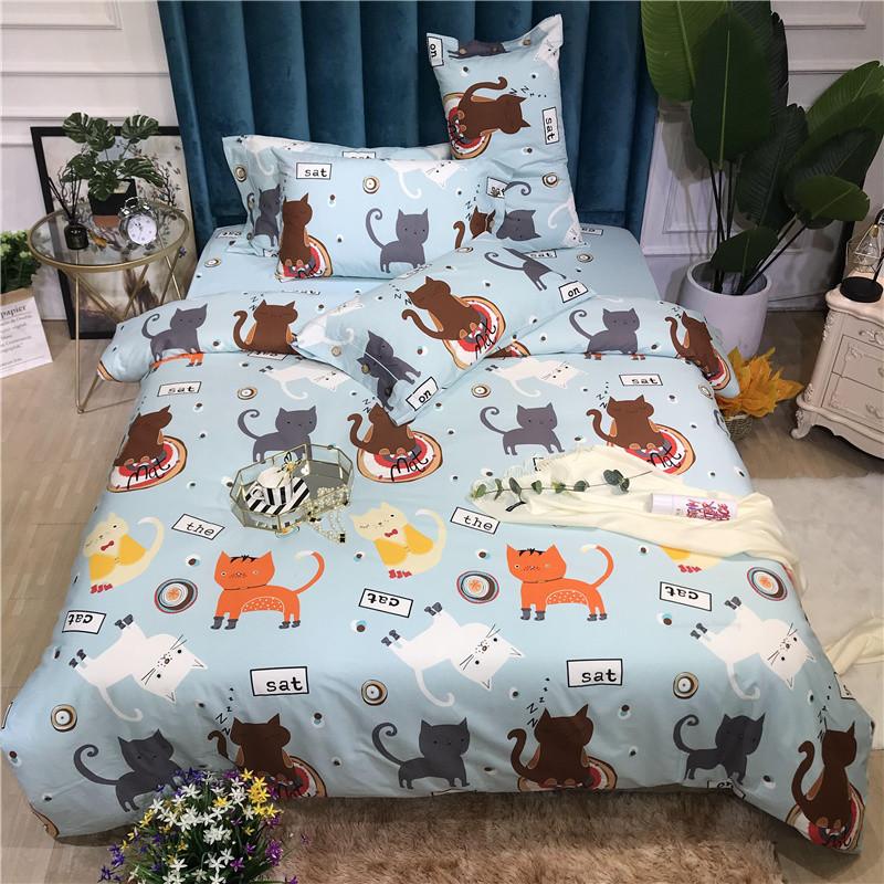 Bedding Sets Lovely Cartoon Cat Set Teen Kids Queen King Cotton Home Textile Blue Bed Sheet Pillow Case Cute Duvet Cover, Style7
Bedding Sets Lovely Cartoon Cat Set Teen Kids Queen King Cotton Home Textile Blue Bed Sheet Pillow Case Cute Duvet Cover, Style7