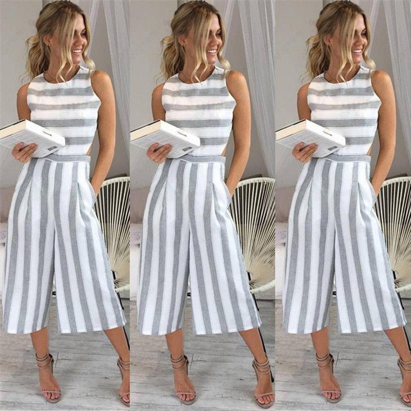 summer casual sleeveless elegant womens jumpsuit striped wide leg pants playsuits overalls trousers plus size, Black;white
summer casual sleeveless elegant womens jumpsuit striped wide leg pants playsuits overalls trousers plus size, Black;white