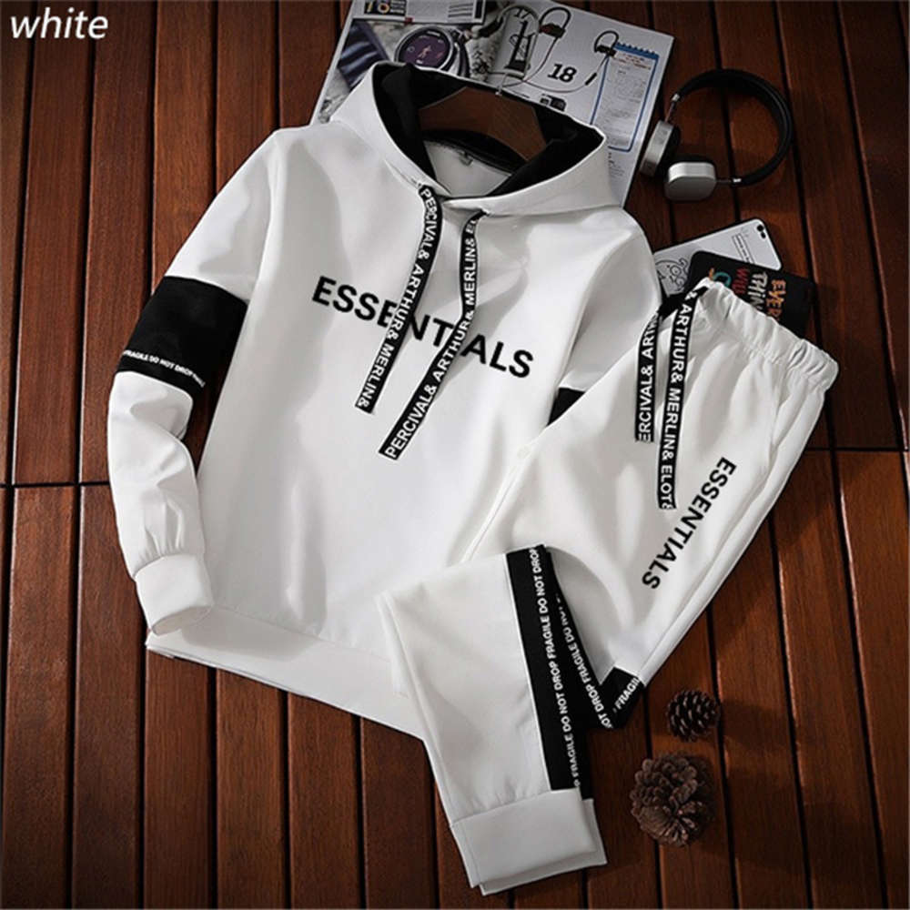 Fashion Casual Men Tracksuit Jogging Suits Sports Sets essentials Hoodies+Sweatpants Two piece outfits male Pullover streetwear Men's, Black;white
Fashion Casual Men Tracksuit Jogging Suits Sports Sets essentials Hoodies+Sweatpants Two piece outfits male Pullover streetwear Men's, Black;white
