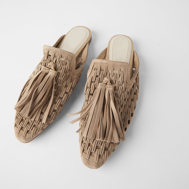 sapatos Sandals Apartamentos de chinelos verão mulher couro genuíno borla dedo do pé quadrado plana preguiçoso muller sapato sandálias casuais 5YS1, 1# shoe box
sapatos Sandals Apartamentos de chinelos verão mulher couro genuíno borla dedo do pé quadrado plana preguiçoso muller sapato sandálias casuais 5YS1, 1# shoe box