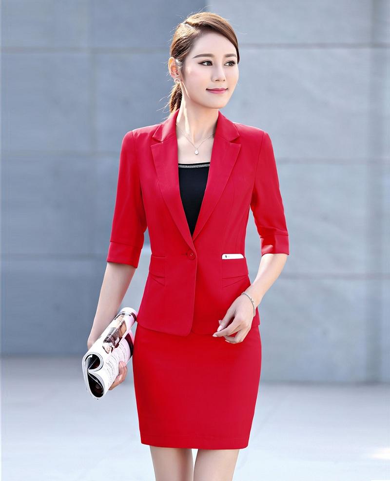 Women' Suits & Blazers Ladies Red Blazer Women Businenss Formal Office Work Wear Uniforms Skirt And Jacket Sets OL Style, Black
Women' Suits & Blazers Ladies Red Blazer Women Businenss Formal Office Work Wear Uniforms Skirt And Jacket Sets OL Style, Black