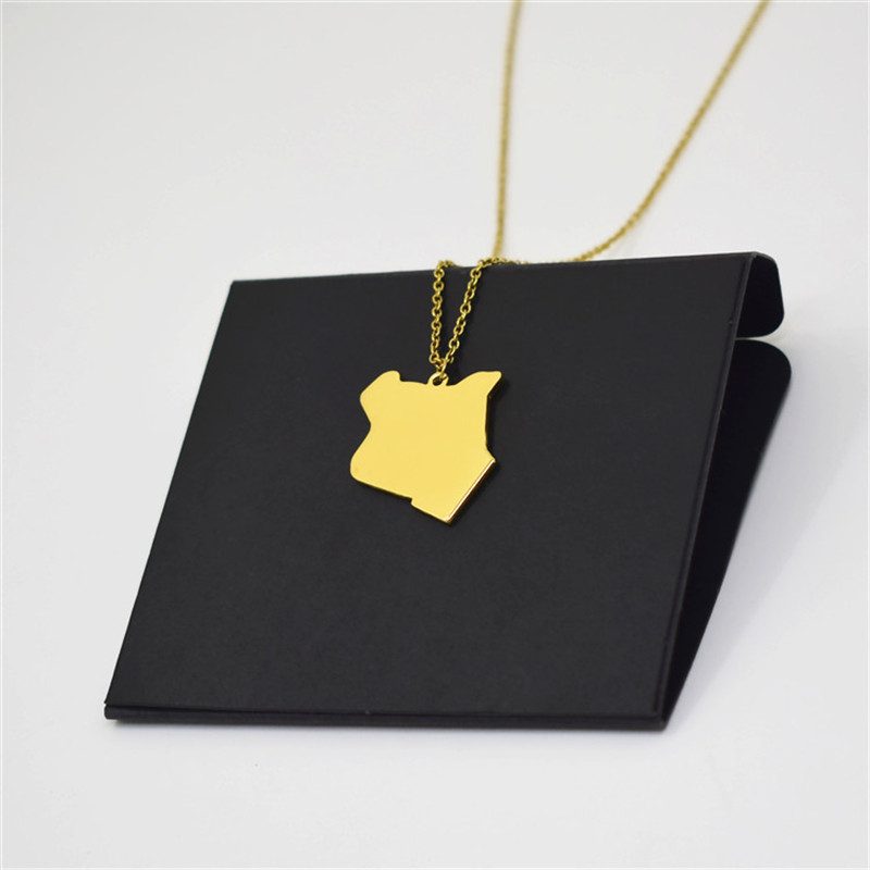 Map of Europe and the United States jewelry personality titanium steel Kenya pendant necklace with a friend gift
Map of Europe and the United States jewelry personality titanium steel Kenya pendant necklace with a friend gift