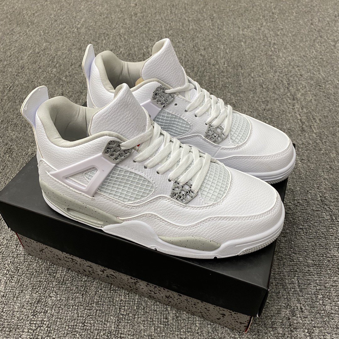 4 White Oreo outdoor basketball shoes Tech Grey Black Fire Red mens sneakers 4s trainer athletic Shoe, White;red
4 White Oreo outdoor basketball shoes Tech Grey Black Fire Red mens sneakers 4s trainer athletic Shoe, White;red