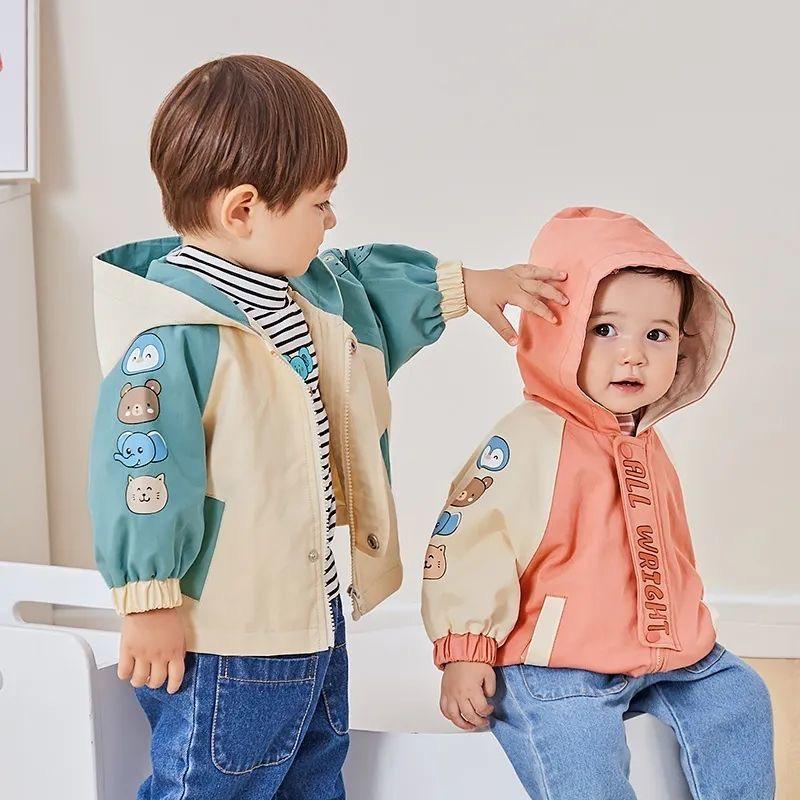 Jackets Kids Boys Girls Fashion Hooded Coats Cute Letter Print Long Sleeve Children's Outwear Autumn Winter Clothes, Blue;gray
Jackets Kids Boys Girls Fashion Hooded Coats Cute Letter Print Long Sleeve Children's Outwear Autumn Winter Clothes, Blue;gray