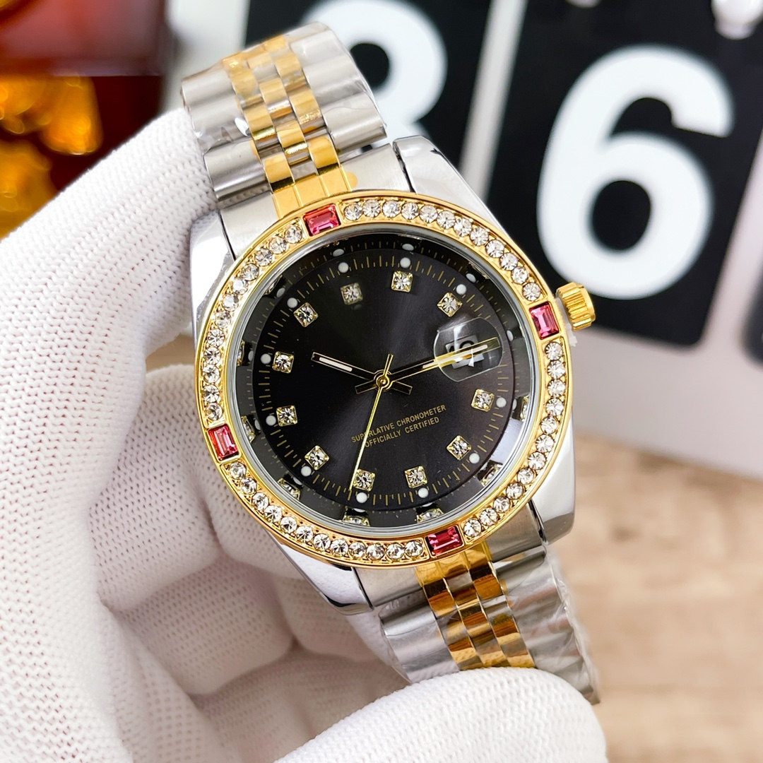 AAA Luxury brand watch casual 40mm men's women watches fashion dressDiamond datejust stainless steel strap quartz movement automatic calendar Folding Buckle
AAA Luxury brand watch casual 40mm men's women watches fashion dressDiamond datejust stainless steel strap quartz movement automatic calendar Folding Buckle