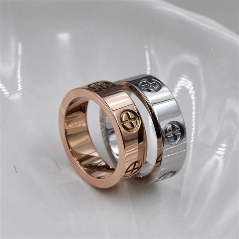Top Quality 4mm 6mm titanium steel silver love ring men and women rose gold for lovers couple rings gift
Top Quality 4mm 6mm titanium steel silver love ring men and women rose gold for lovers couple rings gift