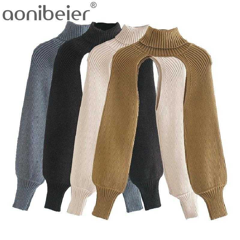 Short Sweater Women Turtleneck Long Sleeve Knitted Pullover Cropped Jumper Female Autumn Knitwear Streetwear 210604, Khaki
Short Sweater Women Turtleneck Long Sleeve Knitted Pullover Cropped Jumper Female Autumn Knitwear Streetwear 210604, Khaki