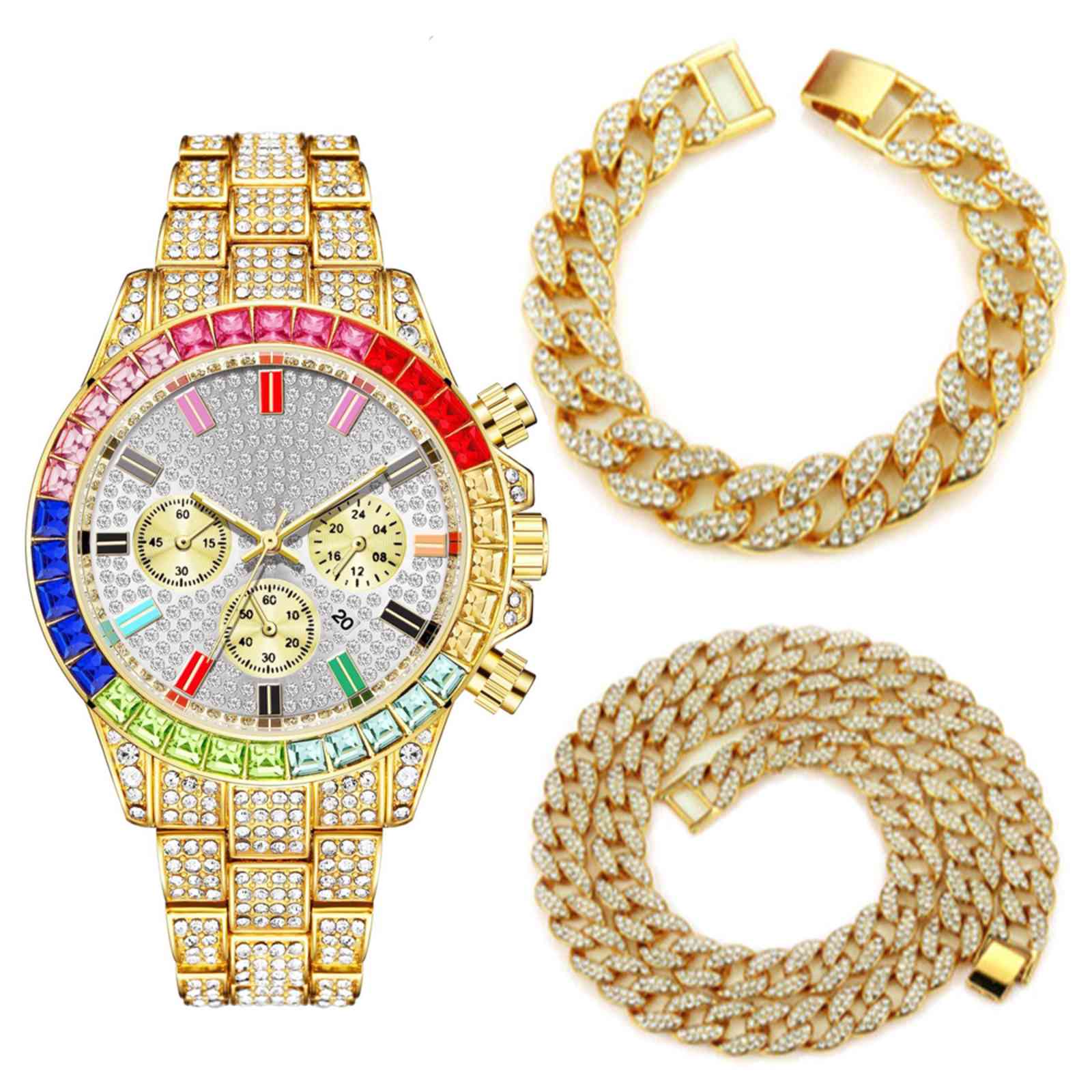 Choker Bracelet Watch Hip Hop s Jewelry Cuban Link Chain Iced Out Chains Necklace for Men Women Cubana, Gold
Choker Bracelet Watch Hip Hop s Jewelry Cuban Link Chain Iced Out Chains Necklace for Men Women Cubana, Gold