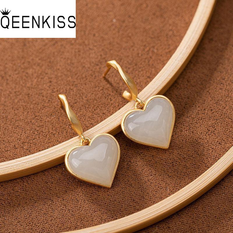 Dangle & Chandelier QEENKISS EG599 Fine Jewelry Wholesale Fashion Woman Girl Bride Birthday Wedding Gift Vintage Heart Jade 24KT Gold Drop E, Silver
Dangle & Chandelier QEENKISS EG599 Fine Jewelry Wholesale Fashion Woman Girl Bride Birthday Wedding Gift Vintage Heart Jade 24KT Gold Drop E, Silver