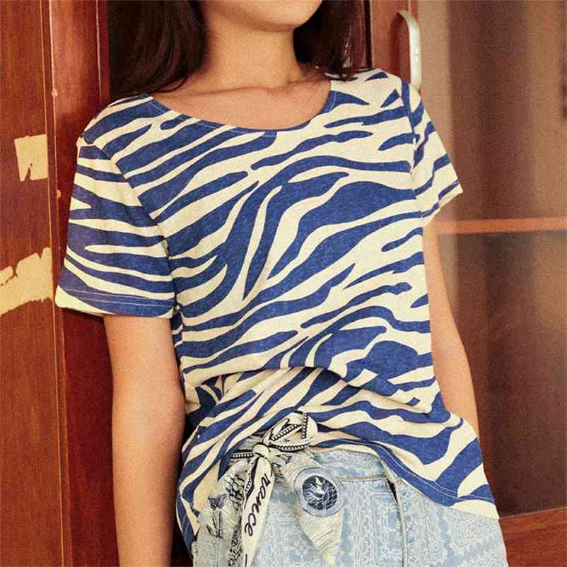 Imprim zbre T Shirt Linen Femme Short Sleeve Round Collar Pattern Print Loose Tee Shirt Retro Tops Casual Women T Shirts 210722, Multi
Imprim zbre T Shirt Linen Femme Short Sleeve Round Collar Pattern Print Loose Tee Shirt Retro Tops Casual Women T Shirts 210722, Multi