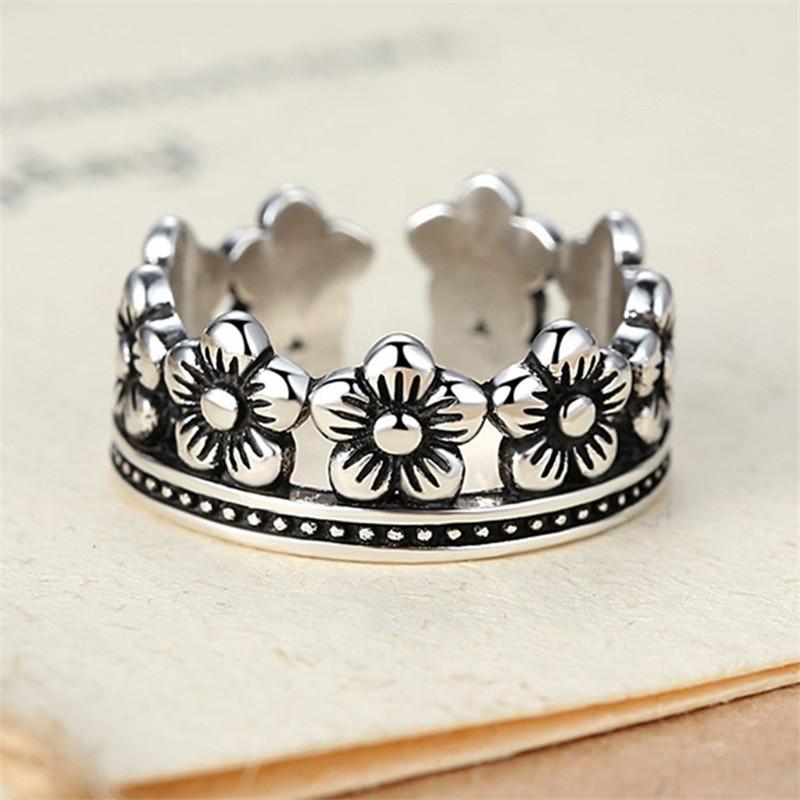Wedding Rings Miuoxion Retro Full Flowers Ring Personality Fashion Luxury Party Jewelry For Women Feature Namour Charm Gift All Seasons